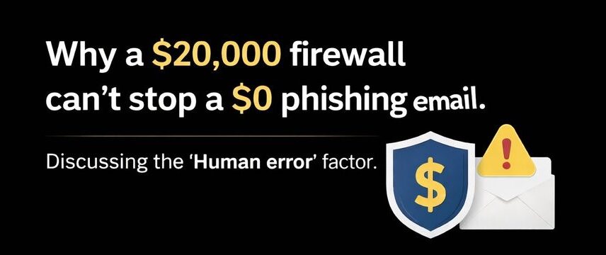 Why a $20,000 firewall can’t stop a $0 phishing email.